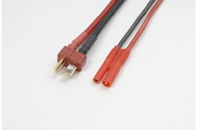 G-Force RC - Power adapterkabel - Deans connector vrouw. <=> 2mm Gold connector - 14AWG Siliconen-kabel - 1 st